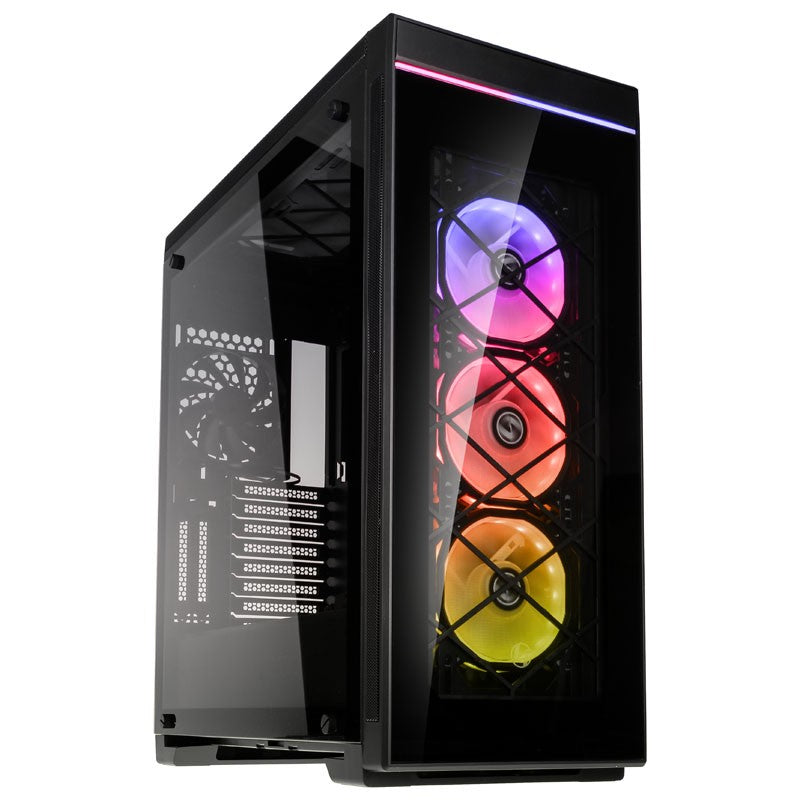 Lian Li Alpha 550X Black Mid Tower PC Case - High Airflow Gaming Computer Case with Tempered Glass Side Panel for Custom Builds & RGB Setup