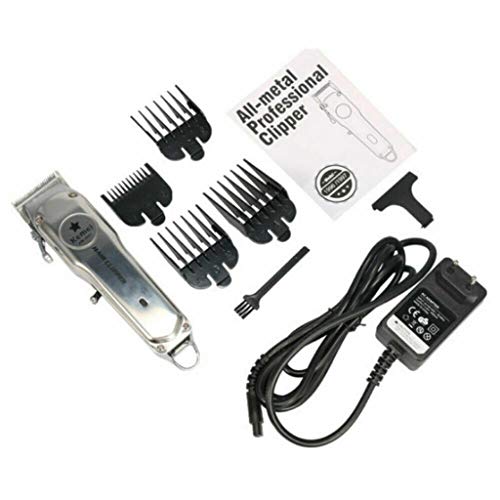 Professional Cordless Hair Clipper KM-1996 - All Metal Electric Hair Trimmer for Men & Women - Barber Quality Haircut Kit for Home & Salon Use - Perfect for DIY Haircuts, Beard Trimming, and Grooming
