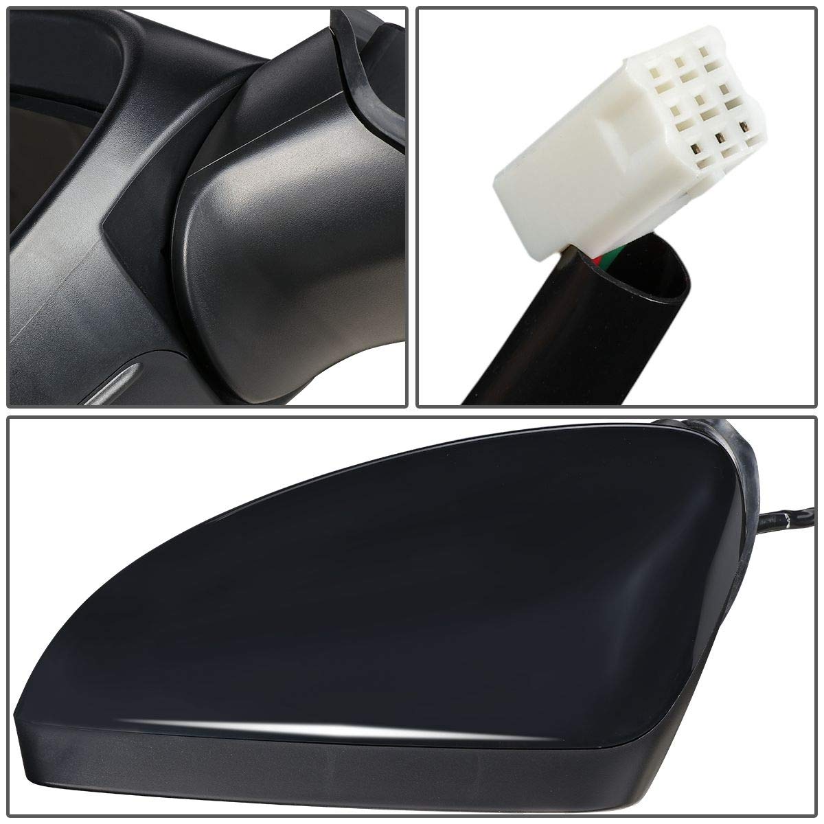 Auto Dynasty MA1320181 MA1321181 Pair OE Style Powered Rear Side View Door Mirrors Compatible with Mazda 3 2014-2015 - Perfect for Safe Lane Changes & Parking Assistance
