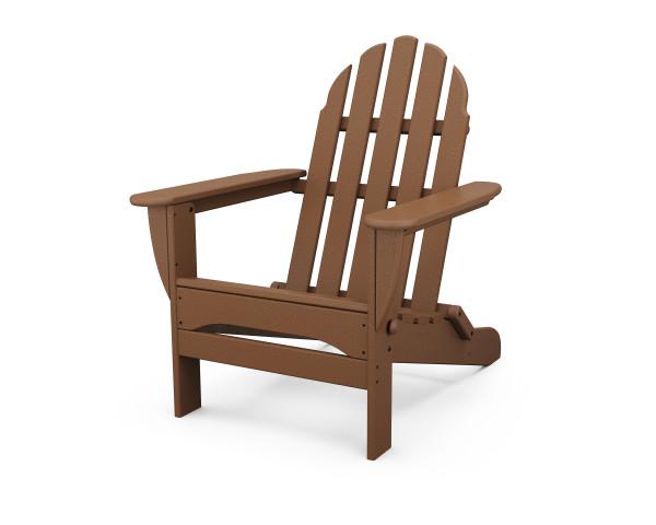 Polywood Classic Folding Adirondack Chair - Durable Outdoor Furniture for Patio, Poolside & Garden Relaxation - Weather-Resistant Recycled Plastic Material