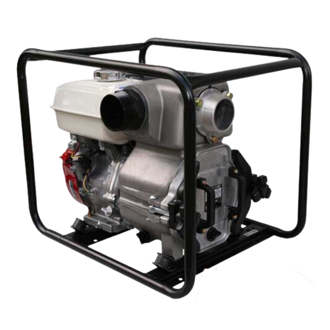 BE TP4013 HE 13HP Heavy Duty Trash Pump with 6.1L Honda GX390 Engine - Cast Iron Impeller, Electric Start (Max 2200LPM/290kPa) for Construction Sites, Flood Control, and Industrial Waste Removal