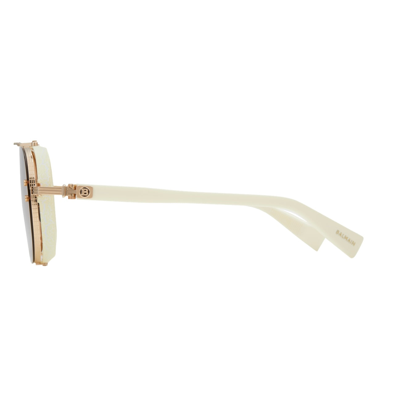 Balmain Captaine BPS 125C Gold Bone Sunglasses - Luxury Designer Shades for Men & Women - Perfect for Outdoor Activities, Beach, Driving & Fashion Statements