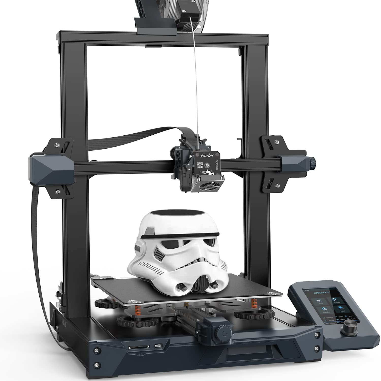 Official Creality Ender 3 S1 3D Printer - Upgraded Direct Drive FDM Printer with Auto Leveling, Dual Z-Axis & Spring Steel Bed | 220x220x270mm Build Size | Perfect for Home DIY, Prototyping & Educational Projects