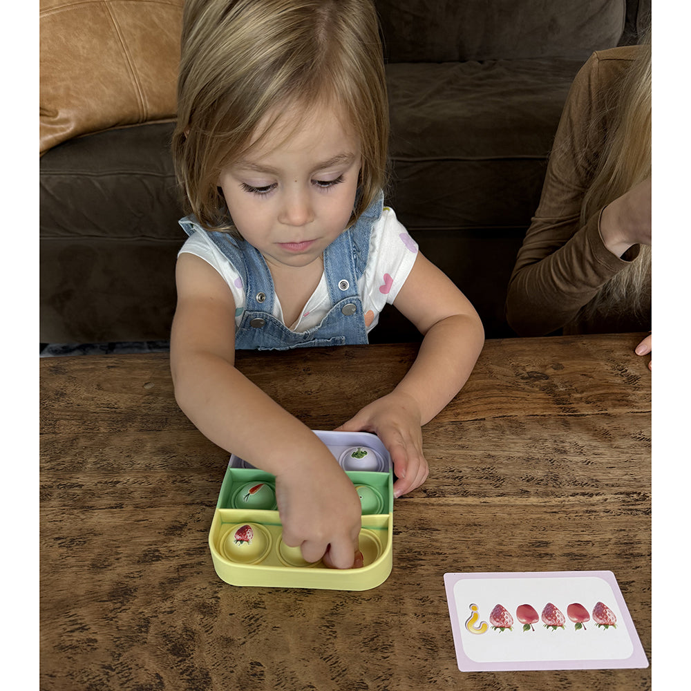 Ms. Brandi's Popplers Matching Game - 54 Piece First Words Fidget Toy Set for Kids | Educational Learning Game for Toddlers & Preschoolers | Perfect for Classroom, Travel & Family Game Night