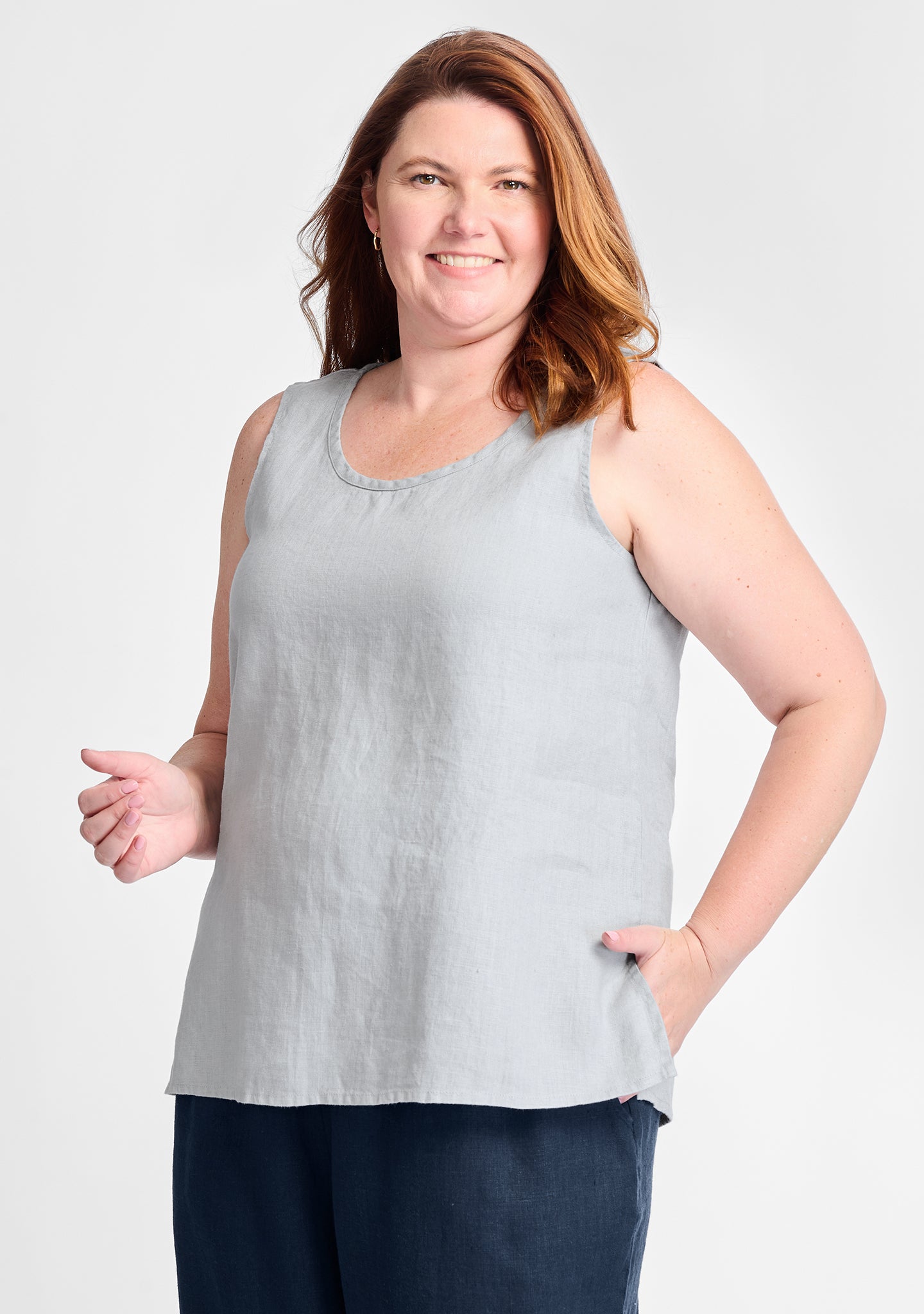 Essential Linen Tank Top for Women - Breathable & Comfortable Summer Casual Wear - Perfect for Beach, Yoga, and Everyday Outfits