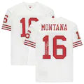 Joe Montana Autographed San Francisco 49ers Jersey - Mitchell & Ness Authentic White NFL Jersey with HOF 2000 Inscription - Perfect for Football Collectors, Sports Memorabilia Fans, and Home Decor