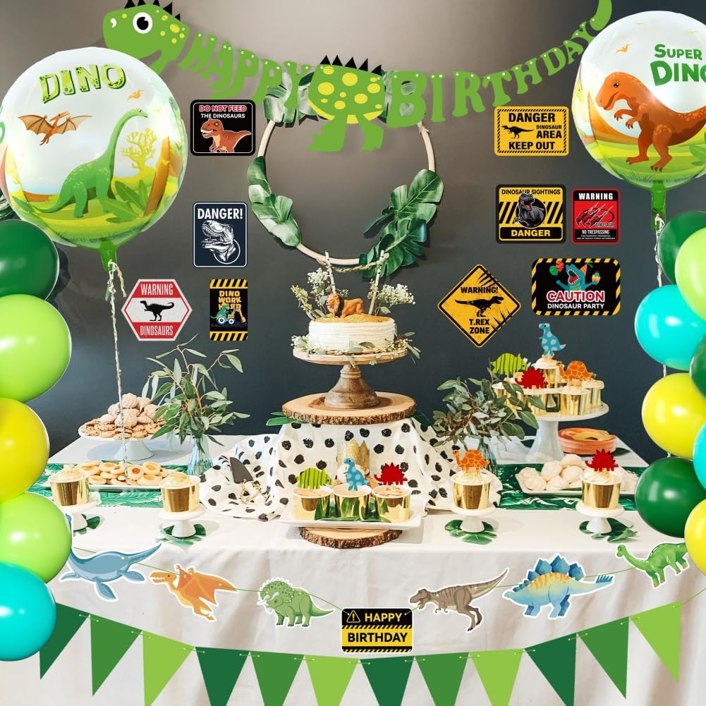 69 Pack Dinosaur Party Supplies Set - Little Dino Decorations for Kids Birthday Party, Baby Shower & Bridal Shower | Perfect for Dinosaur Themed Parties, Classroom Decor & Event Backdrops by REZIPO