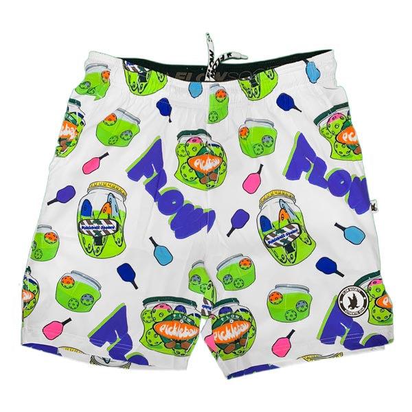 Men's White Pickleball Shorts - Breathable & Lightweight Athletic Shorts for Pickleball, Tennis & Gym Workouts - Perfect for Sports & Casual Wear