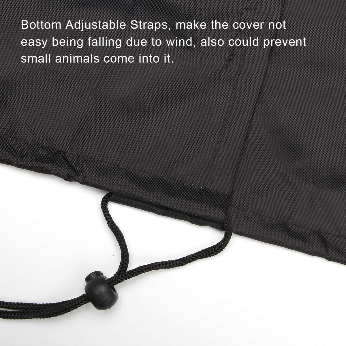 Luxiv Heavy-Duty Outdoor AC Cover - 24x24x30 Inches Black Waterproof Air Conditioner Cover for Central Units | Dust-Proof Protection | Fits 38x38x39 Inches | Perfect for Winter Storage & Extreme Weather Protection