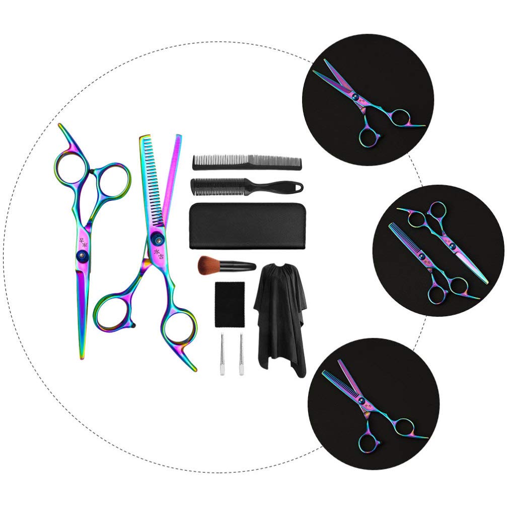 Professional Hair Cutting Scissors Kit - Barber Shears, Flat Scissors & Hair Clippers for Salon & Home Use | Complete Hairdressing Equipment Set for Stylists & DIY Haircuts