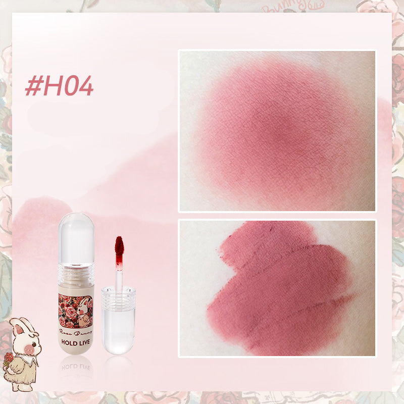 HOLD LIVE Bunny Garden Velvet Lip Cream - Long Lasting Matte Liquid Lipstick, Hydrating Non-Drying, Vegan & Cruelty Free - Perfect for Daily Wear, Parties & Special Occasions