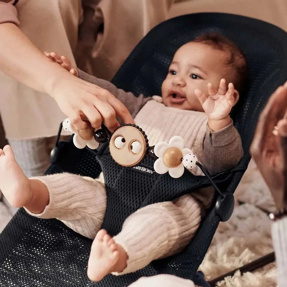 Baby Bjorn Balance Toy Bar with Black & White Googly Eyes - High Contrast Sensory Toy for Newborns & Infants - Perfect for Tummy Time, Visual Stimulation & Early Development
