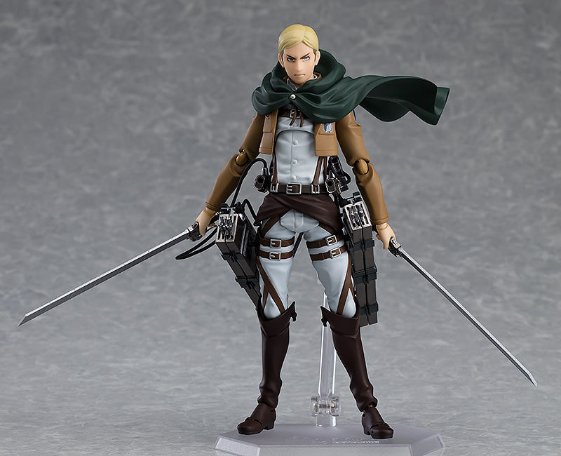 Figma #446 Erwin Smith Attack on Titan Action Figure (Reissue) - Perfect for Anime Collectors, Display & Cosplay Props