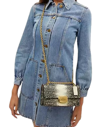 Coach Eliza Flap Crossbody Bag for Women - Stylish Leather Shoulder Purse with Adjustable Strap, Perfect for Work, Travel & Everyday Use