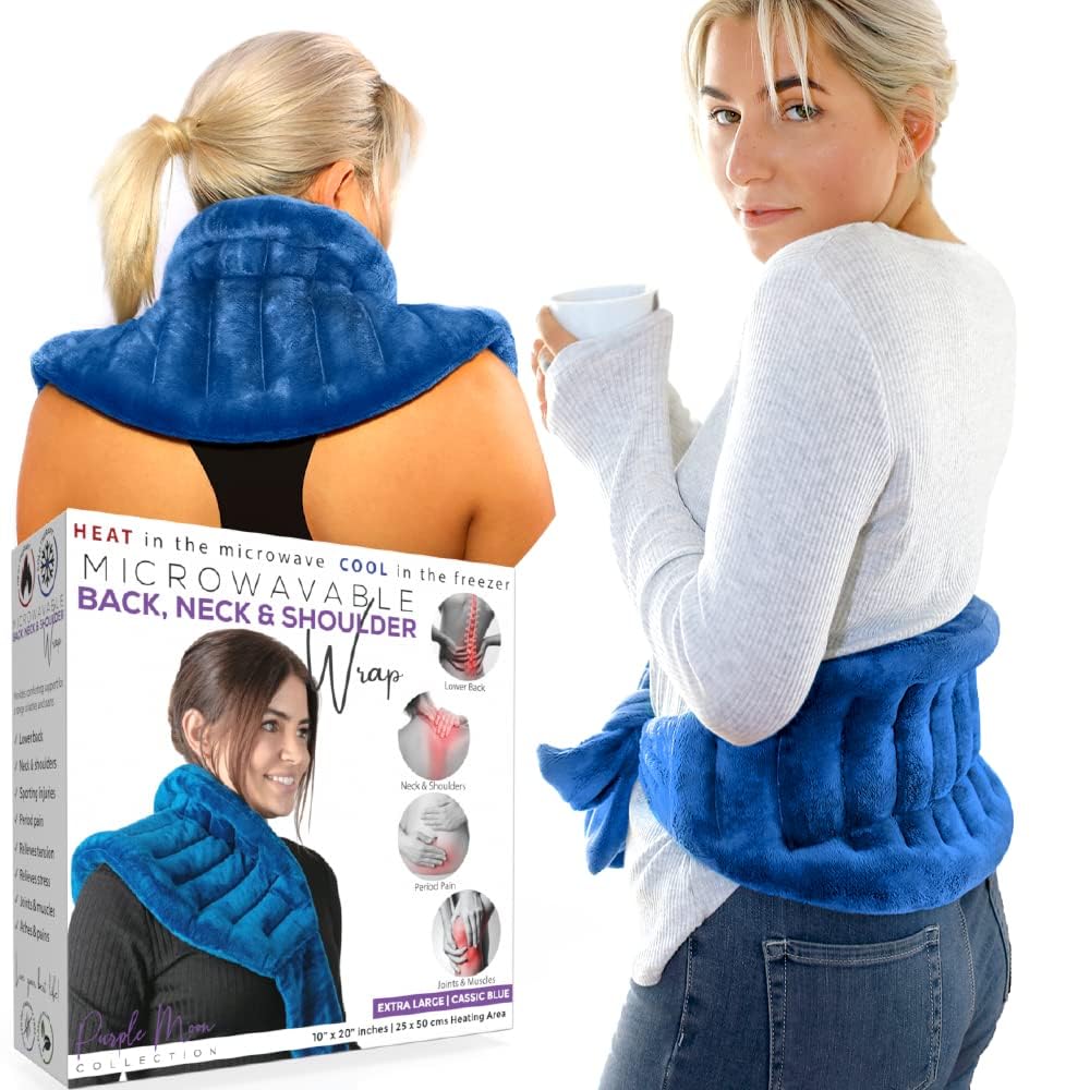 Microwave Heating Pad for Back Pain Relief - Moist Heat Therapy for Neck, Shoulders & Cramps - 71