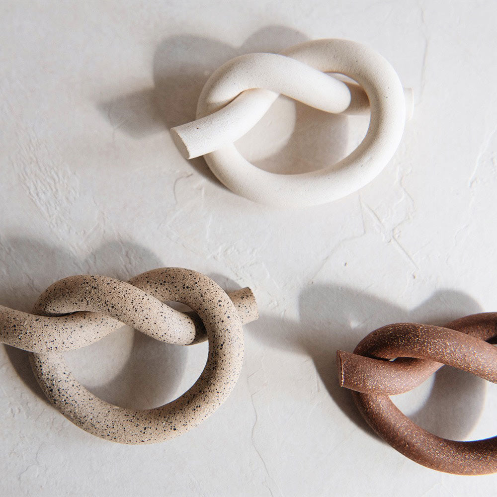 Elegant Ceramic Napkin Ring Knot - Perfect for Wedding, Dinner Party, and Holiday Table Decor