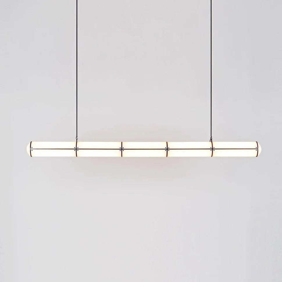 Modern Cylindrical Endless Pendant Light Fixture - Sleek Minimalist Hanging Lamp for Kitchen Island, Dining Room & Bedroom Decor