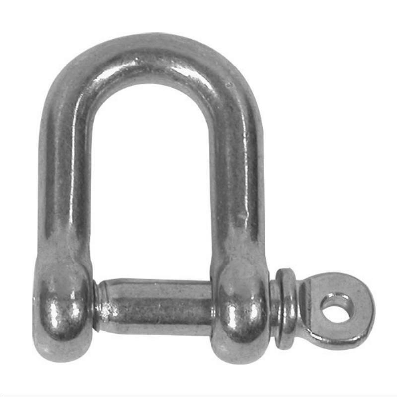 Stainless Steel BLA Standard 'D' Shackles with 6mm Pin - Heavy Duty Marine, Rigging & Industrial Hardware for Boating, Construction & Outdoor Use