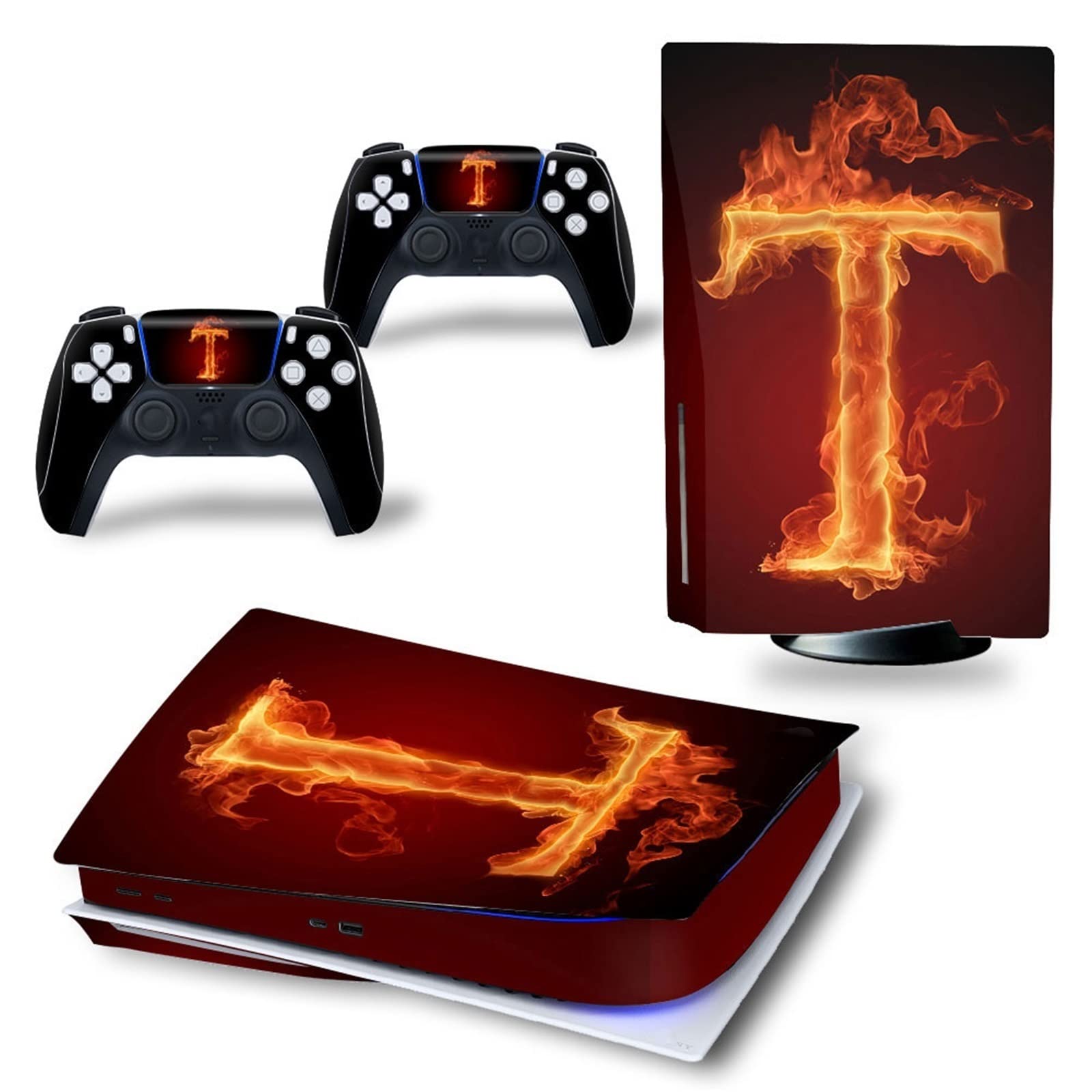 Anime PS5 Skin Cover for Disc Edition Console & Controller - Bubble-Free Vinyl Wrap with Scratch Protection - Perfect for Gaming Setups & Themed Decor