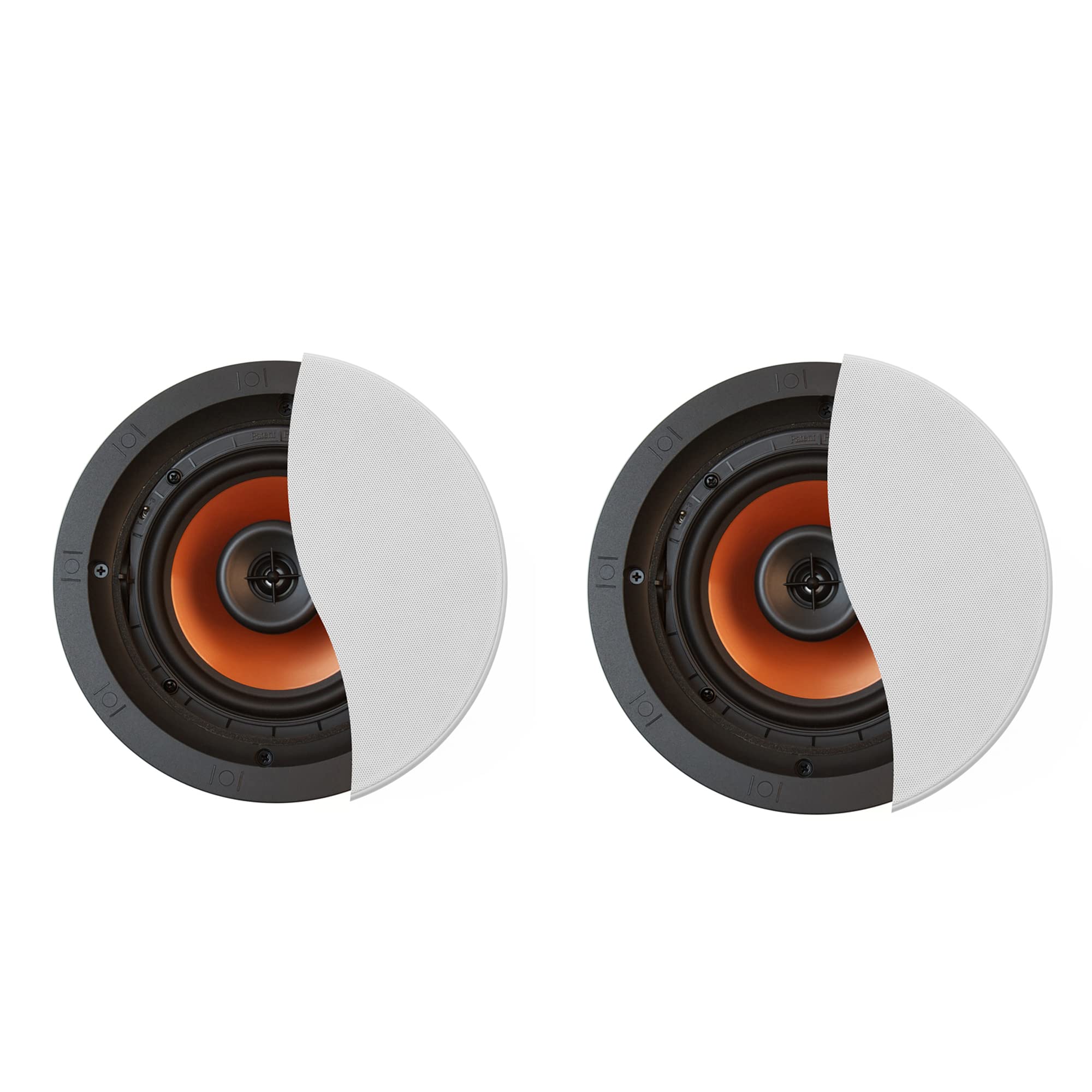 Klipsch CDT-3650-C II High Performance In-Ceiling Speakers (2-Pack) - Premium Home Theater & Custom Audio Installation for Living Room, Bedroom, or Office
