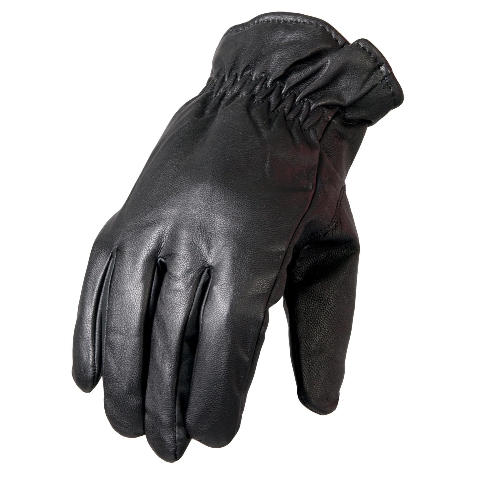 Hot Leathers Waterproof Motorcycle Gloves for Men & Women - Durable Leather Biker Gloves for All-Weather Riding, Commuting & Adventure