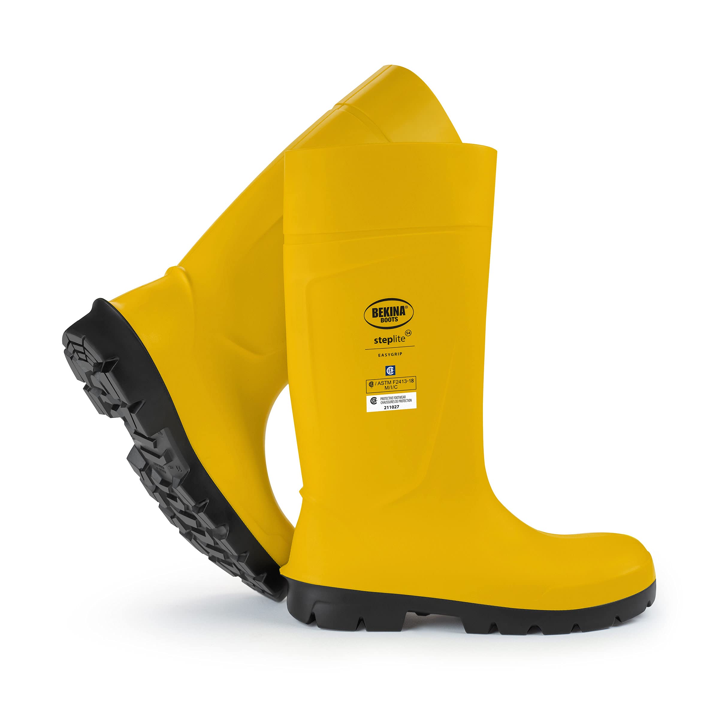 Bekina Steplite EasyGrip S4 Safety Toe Wellington Boots for Men & Women - Lightweight Waterproof Steel Toe Work Boots with SRC Certified Non-Slip Sole - Ideal for Construction, Farming & Outdoor Work