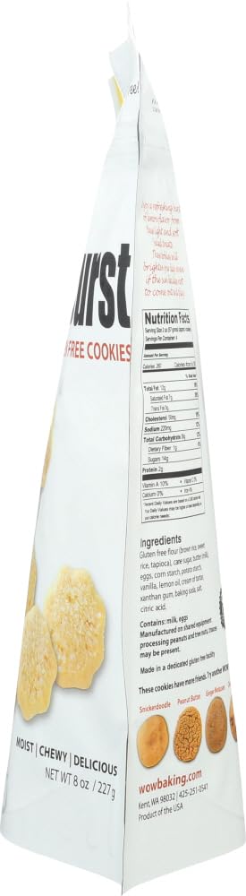 Lemon Burst Wow Baking Cookies - 8 oz Bag (Pack of 12) | Sweet & Tangy Lemon Flavored Cookies for Baking, Snacking & Gift Giving | Perfect for Parties, Tea Time & Holiday Treats