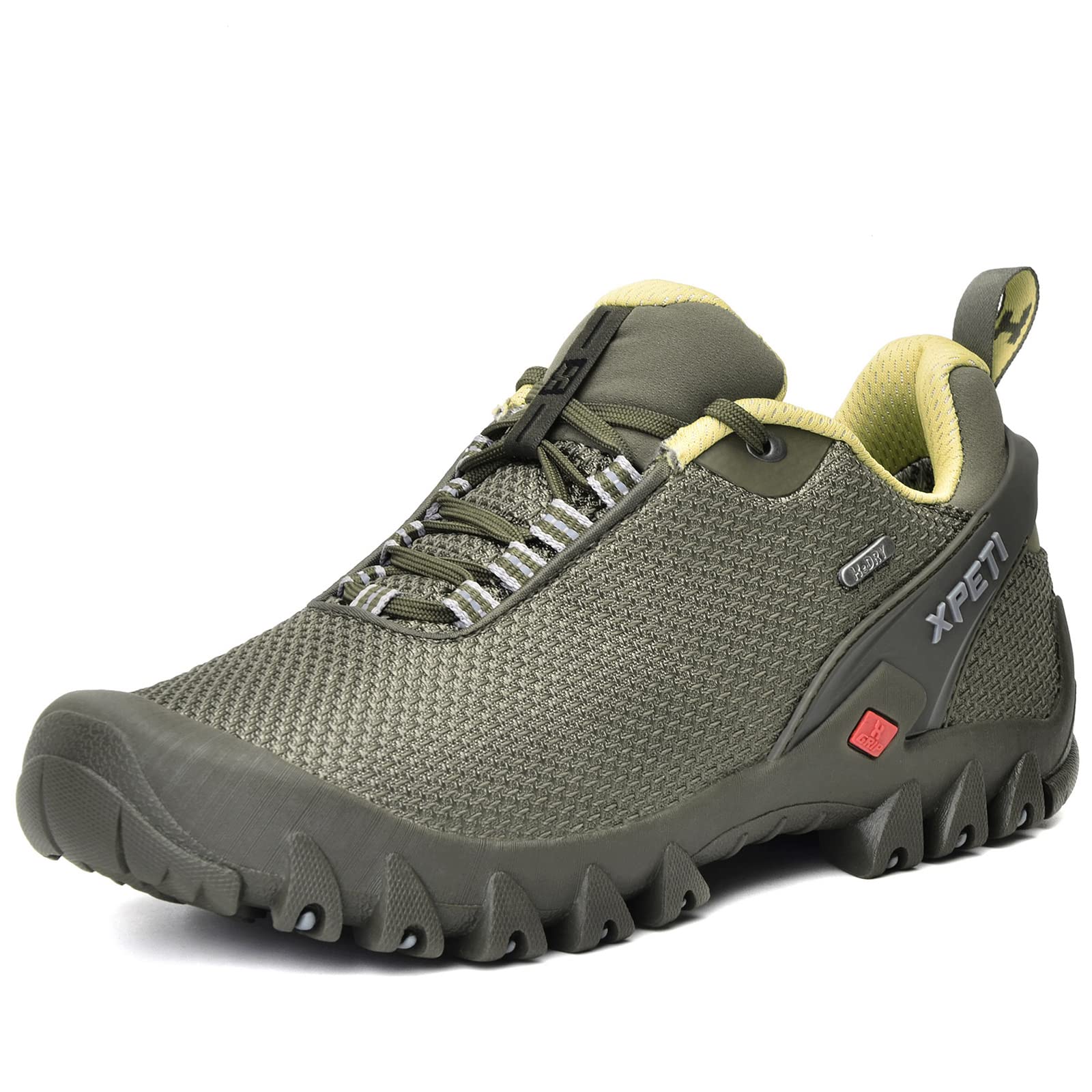 XPETI Men's Terra Low Hiking Shoes - Lightweight Waterproof Outdoor Trail Running Shoes for Hiking, Camping & Backpacking