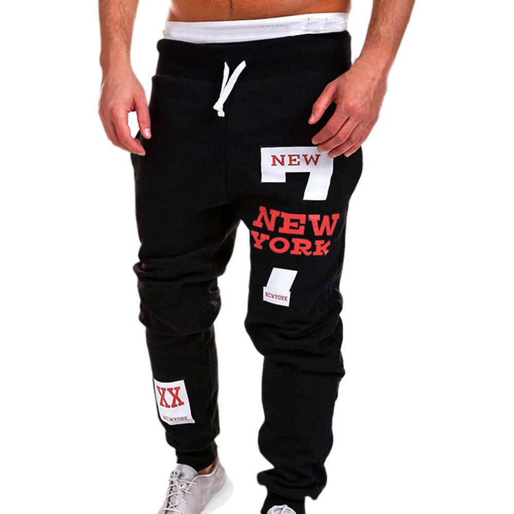 DEATU Men's Classic Joggers Pants with Drawstring Waist & Zipper Pockets - Comfortable Athletic Sweatpants for Running, Gym Workouts & Casual Wear