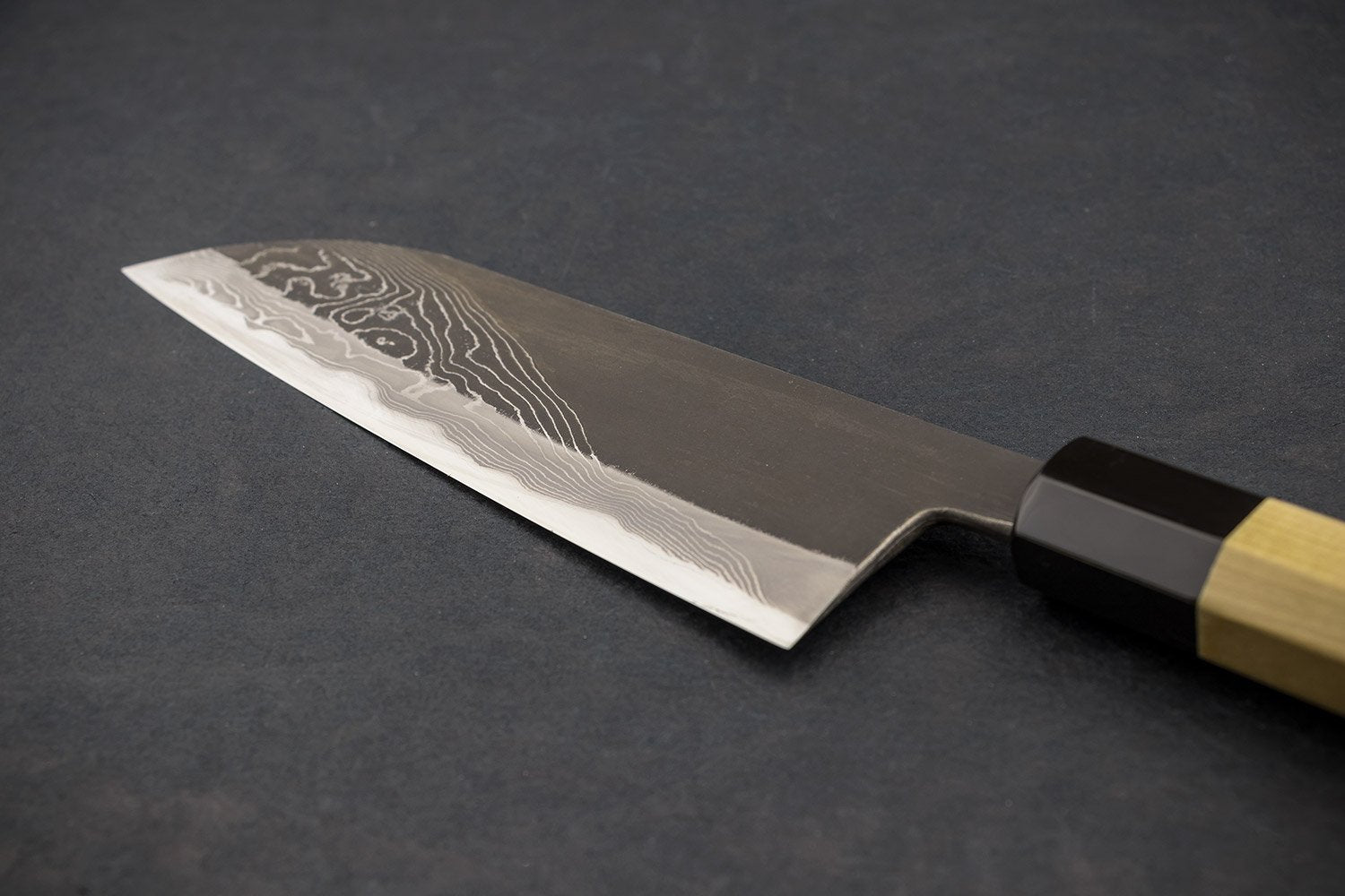 Premium Tsukasa Hinoura River Jump Santoku Knife 165mm - High-Carbon Steel Japanese Kitchen Knife for Slicing, Dicing, and Chopping Vegetables, Meat, and Fish - Perfect for Home Chefs and Professional Kitchens