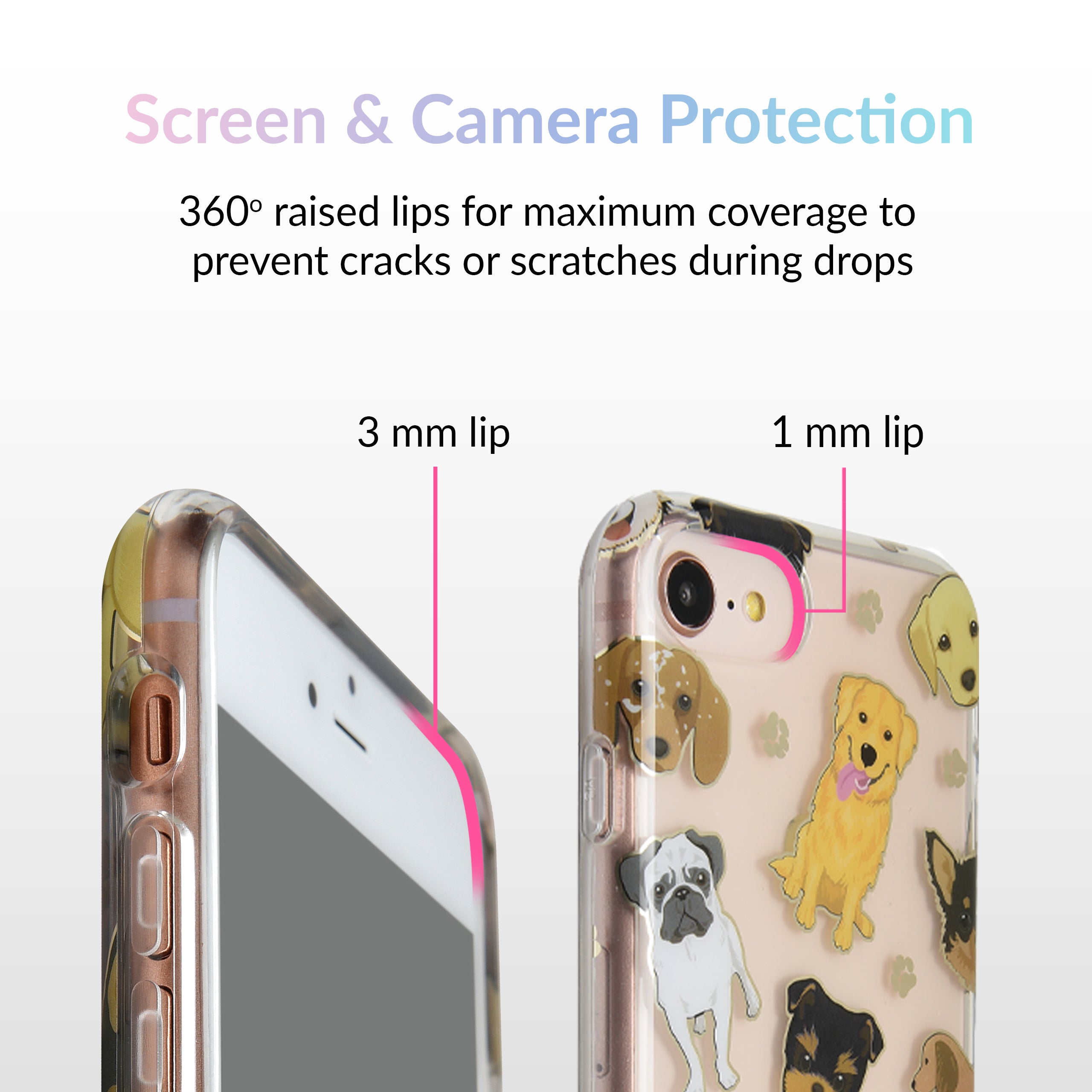 Clear iPhone Case for Dogs - Durable Scratch-Resistant Pet-Themed Phone Cover - Perfect for Dog Lovers & Pet Owners at Home, Work or Outdoor Adventures