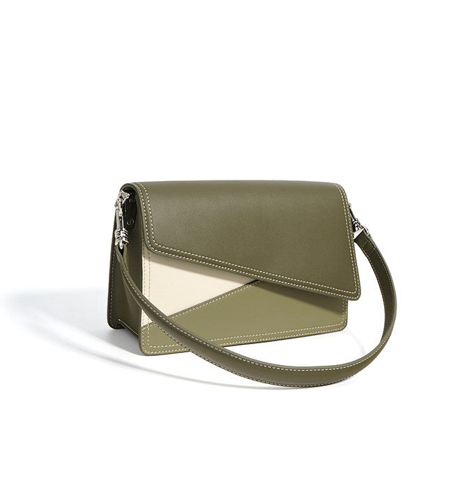 Modern Geometric Colorblock Crossbody Bag for Women - Stylish & Trendy Shoulder Purse for Work, Travel & Everyday Use