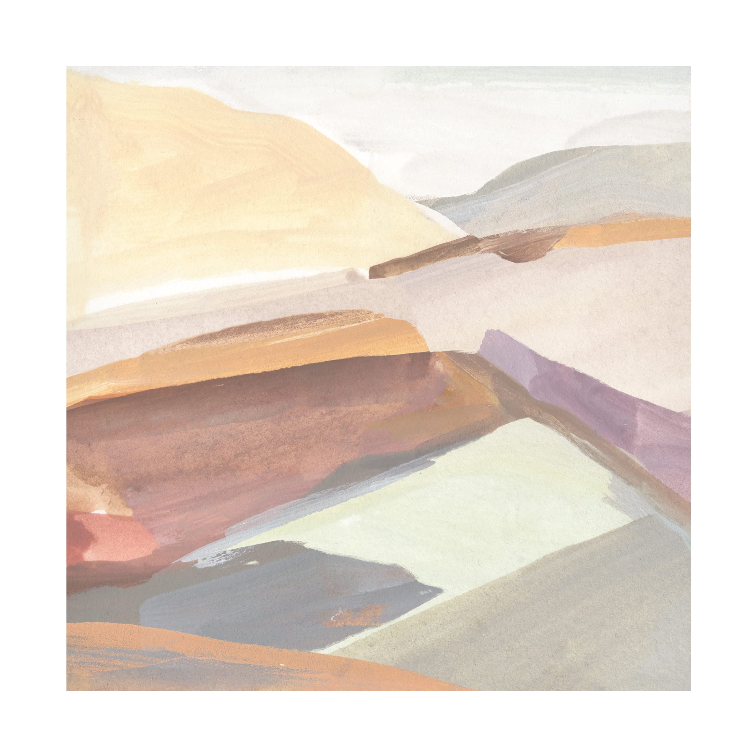 Annie Warren 'Canyon Rim I' Canvas Wall Art Print - Southwestern Landscape Painting for Living Room, Bedroom & Office Decor | Trademark Fine Art Collection