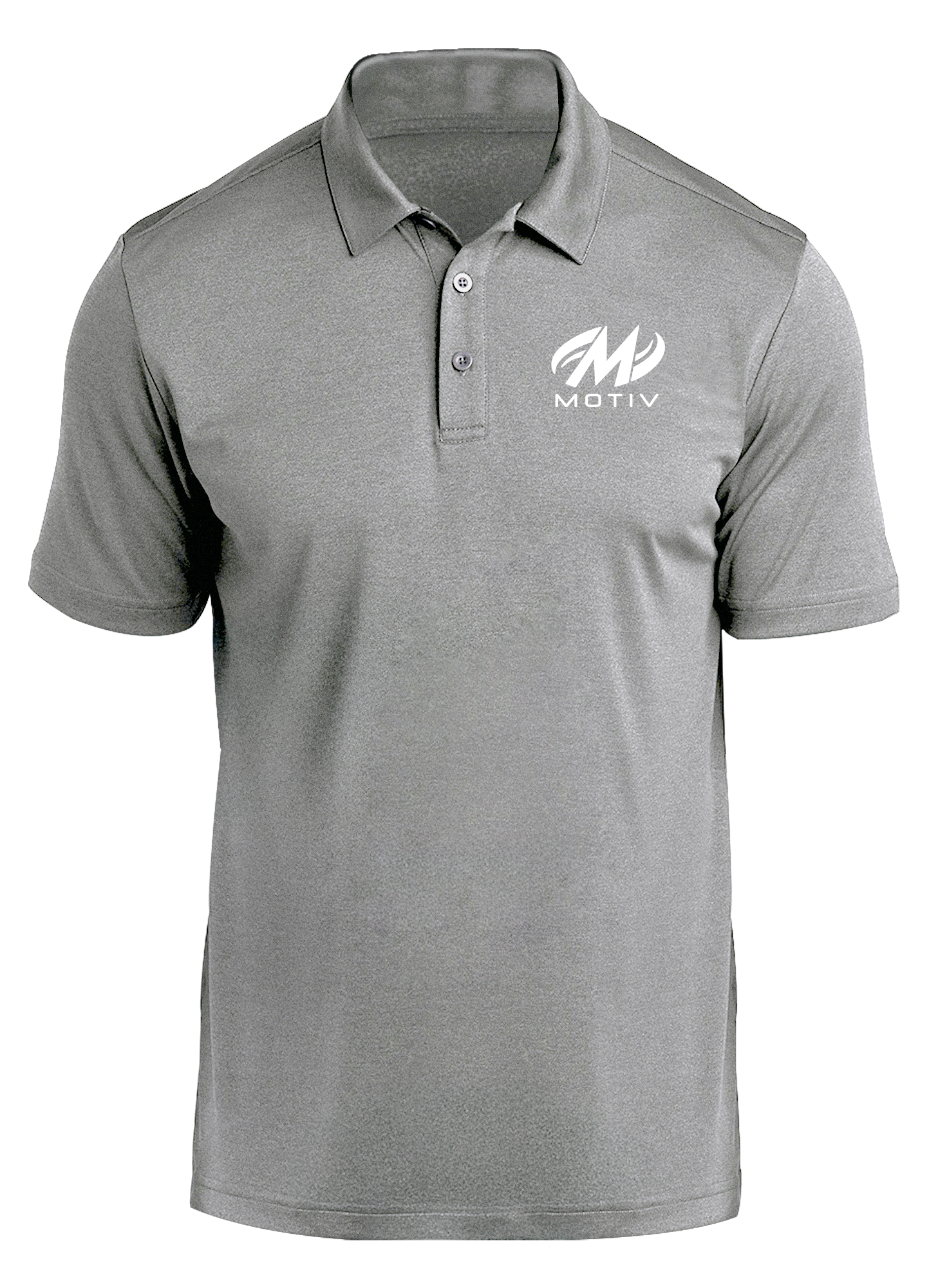 Motiv White Prime Polo Shirt for Men - Classic Gray Cotton Casual Wear - Perfect for Office, Golf & Outdoor Activities