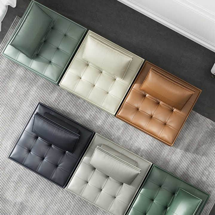 Enclave Faux Leather Modular Sofa - 1 Seater Contemporary Loveseat for Small Spaces | Perfect for Apartments, Studios & Cozy Living Rooms