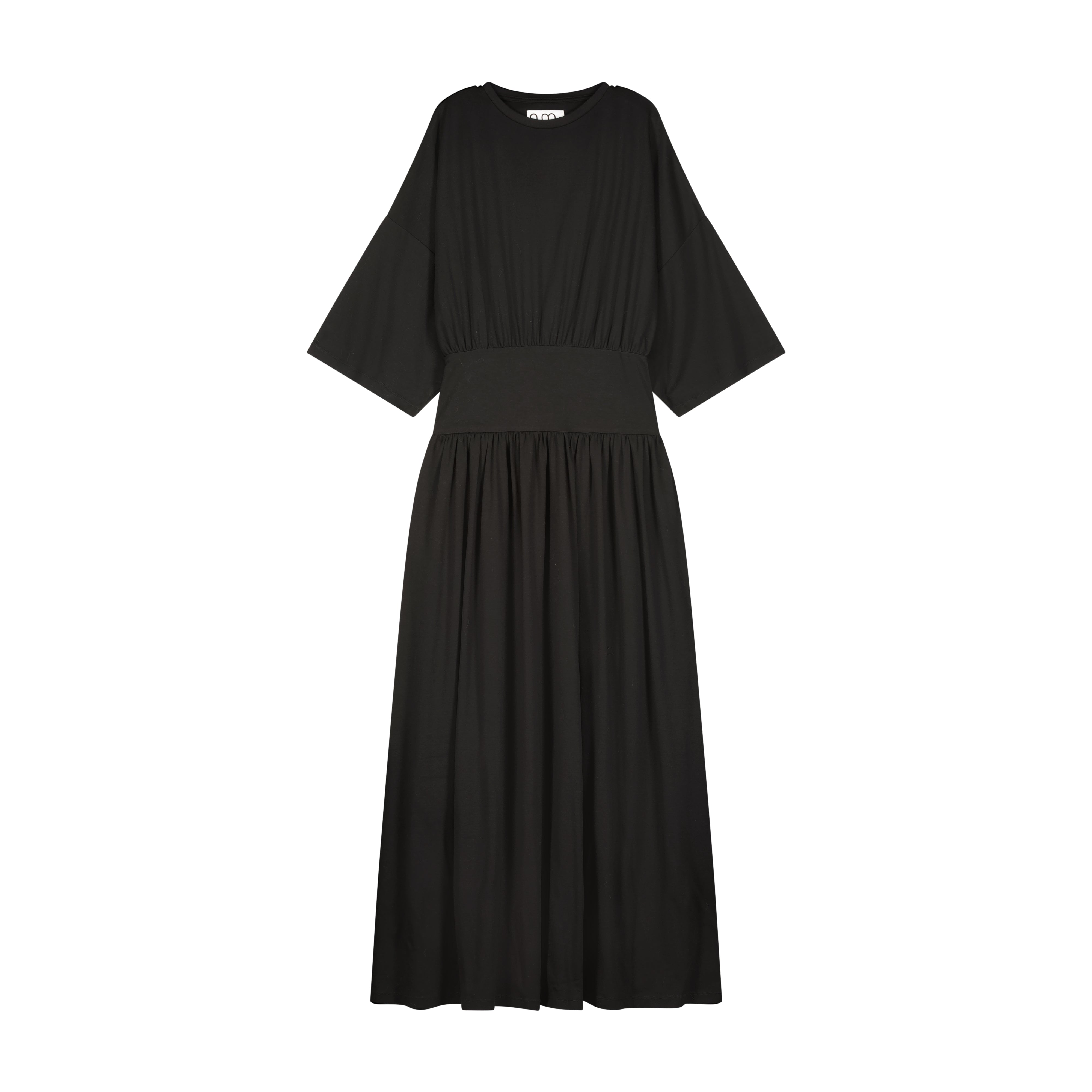 Stylish N.M Jersey Black Dress for Women - Comfortable & Versatile Casual Wear for Parties, Work, and Everyday Outfits