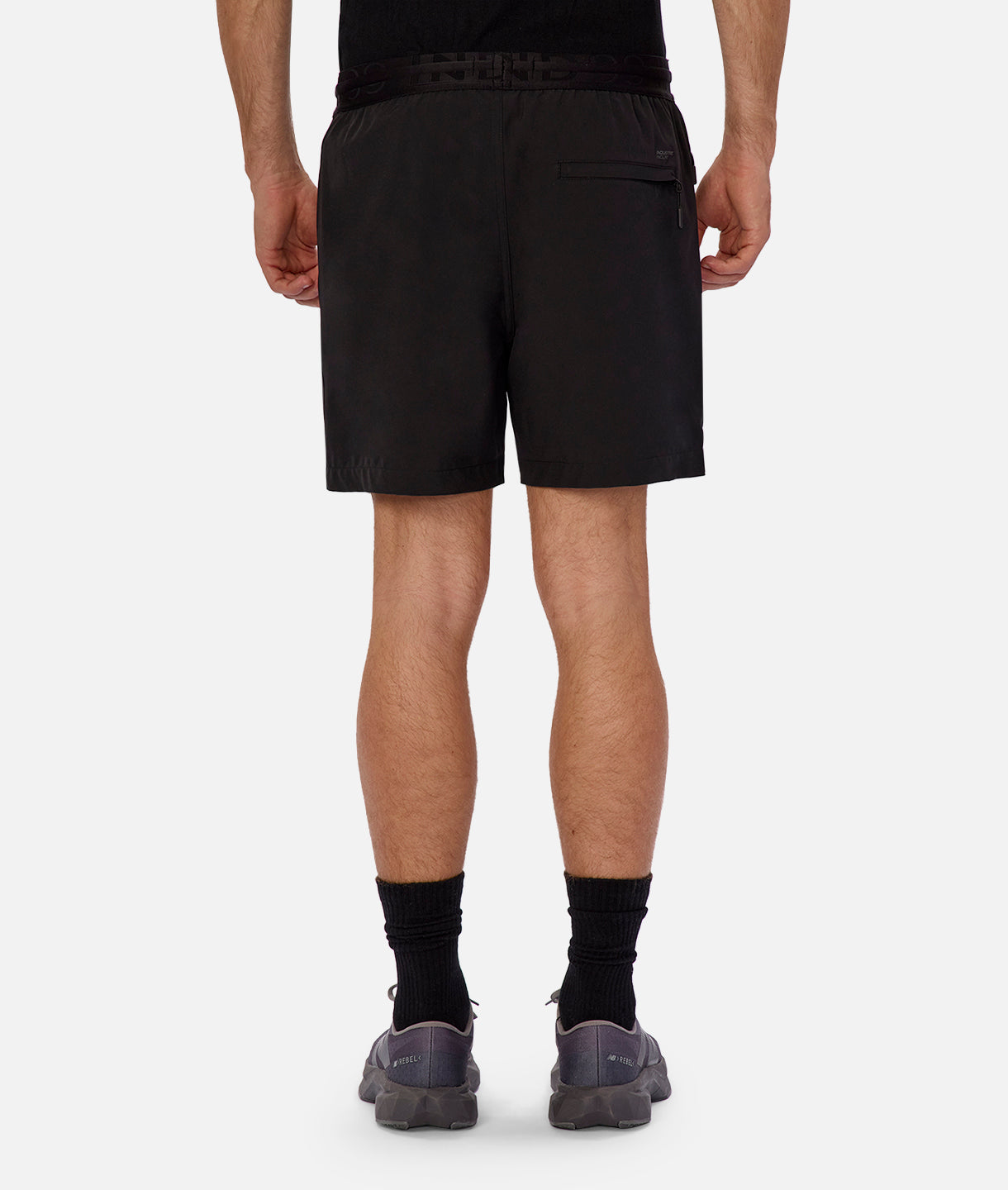 Lewis Tech Shorts for Men - Black Athletic Running Shorts with Pockets | Comfortable Workout & Gym Shorts for Jogging, Training & Casual Wear