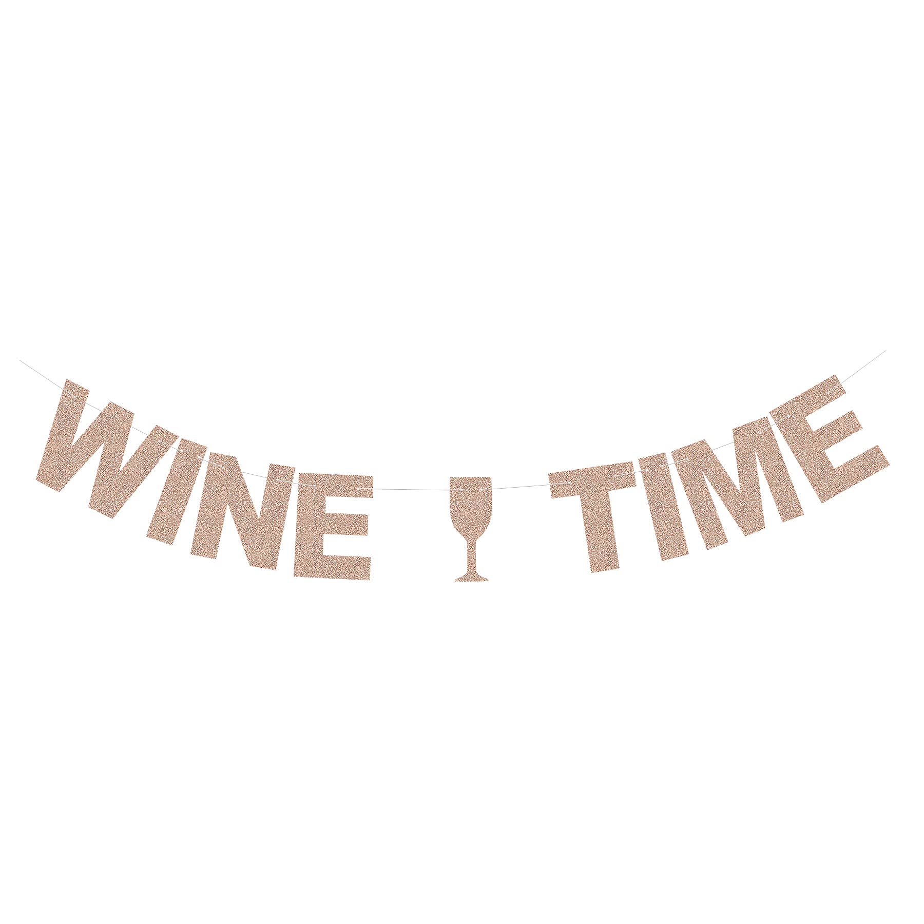Sparkling Rose Gold Wine Tasting Party Banner - Elegant Drink & Alcohol Celebration Decor for Weddings, Birthdays, Bridal Showers & Bachelorette Parties - Perfect Backdrop for Instagram Photos & Festive Gatherings