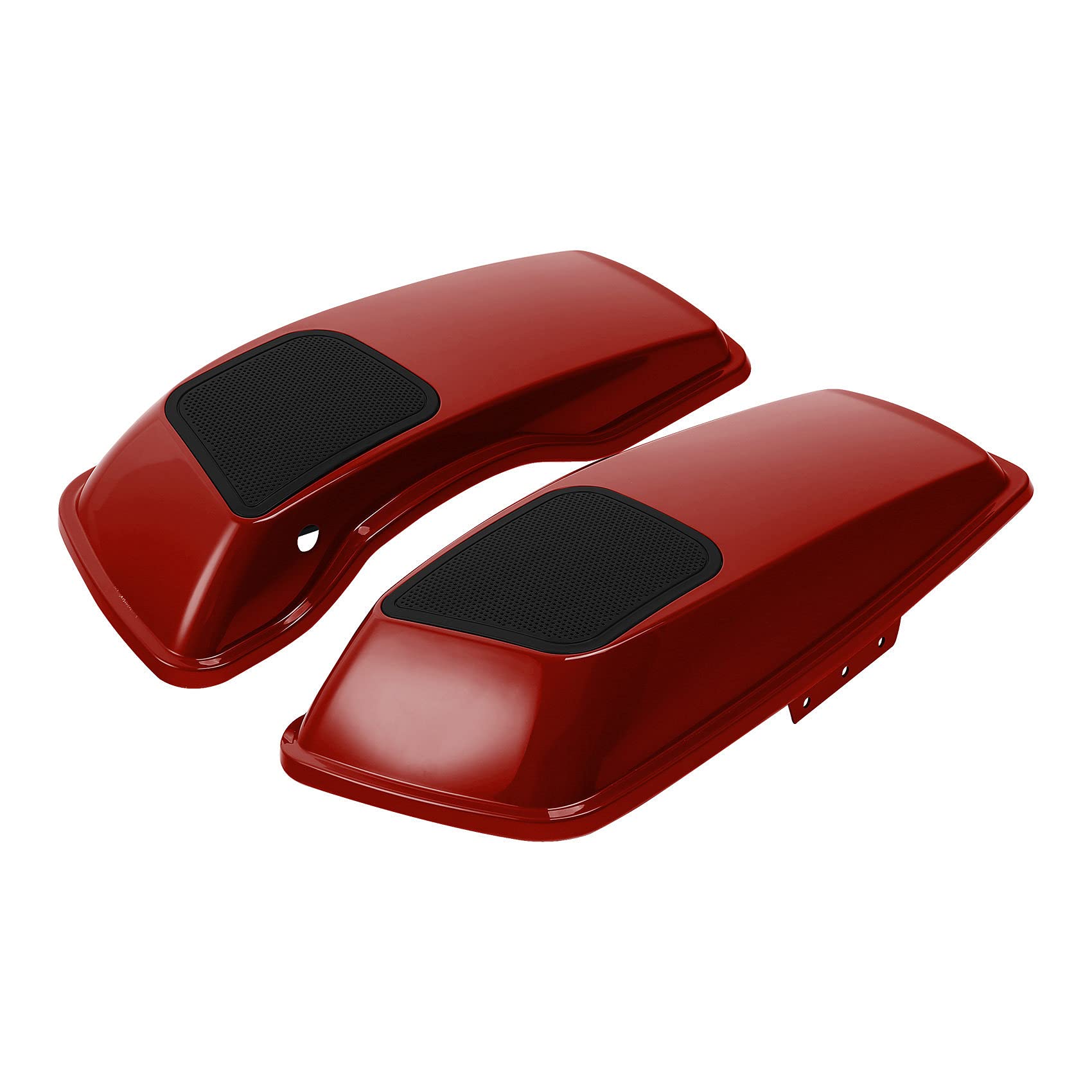 HR3 Color-Matched Wicked Red 6x9 Saddlebag Speaker Lids with Grills for Harley Touring Models (2014+) - Road Glide, Street Glide, Ultra Limited & Electra Glide - Perfect for Upgrading Audio System on Long Rides & Road Trips