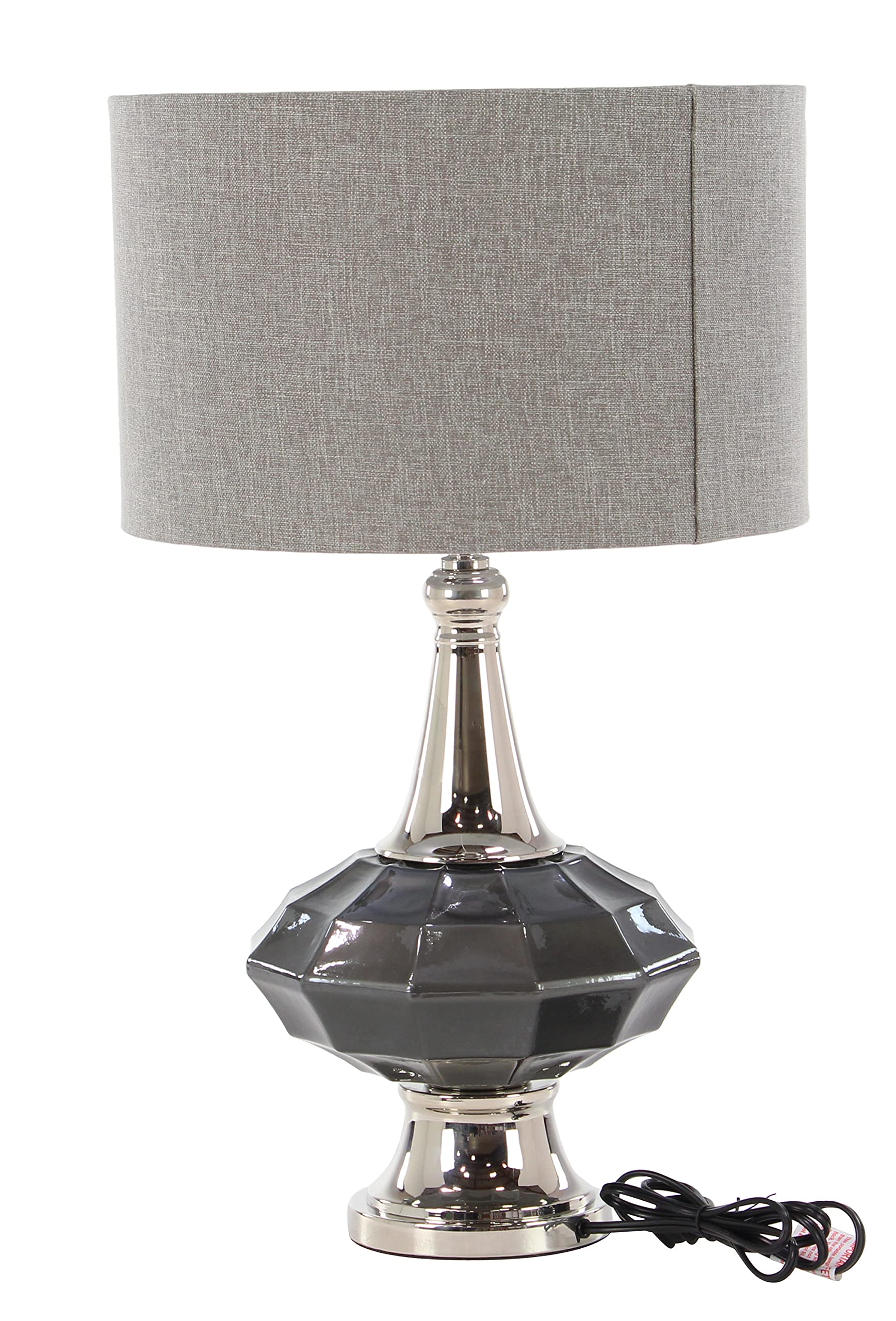 Deco 79 Modern Glass Round Table Lamp - 16
