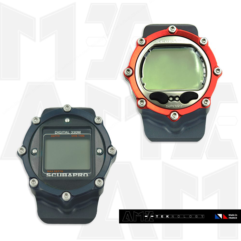Scubapro 330/Aladin Dive Computer Protective Case - AMX Teknology Waterproof Cover for Scuba Diving & Snorkeling Gear Protection