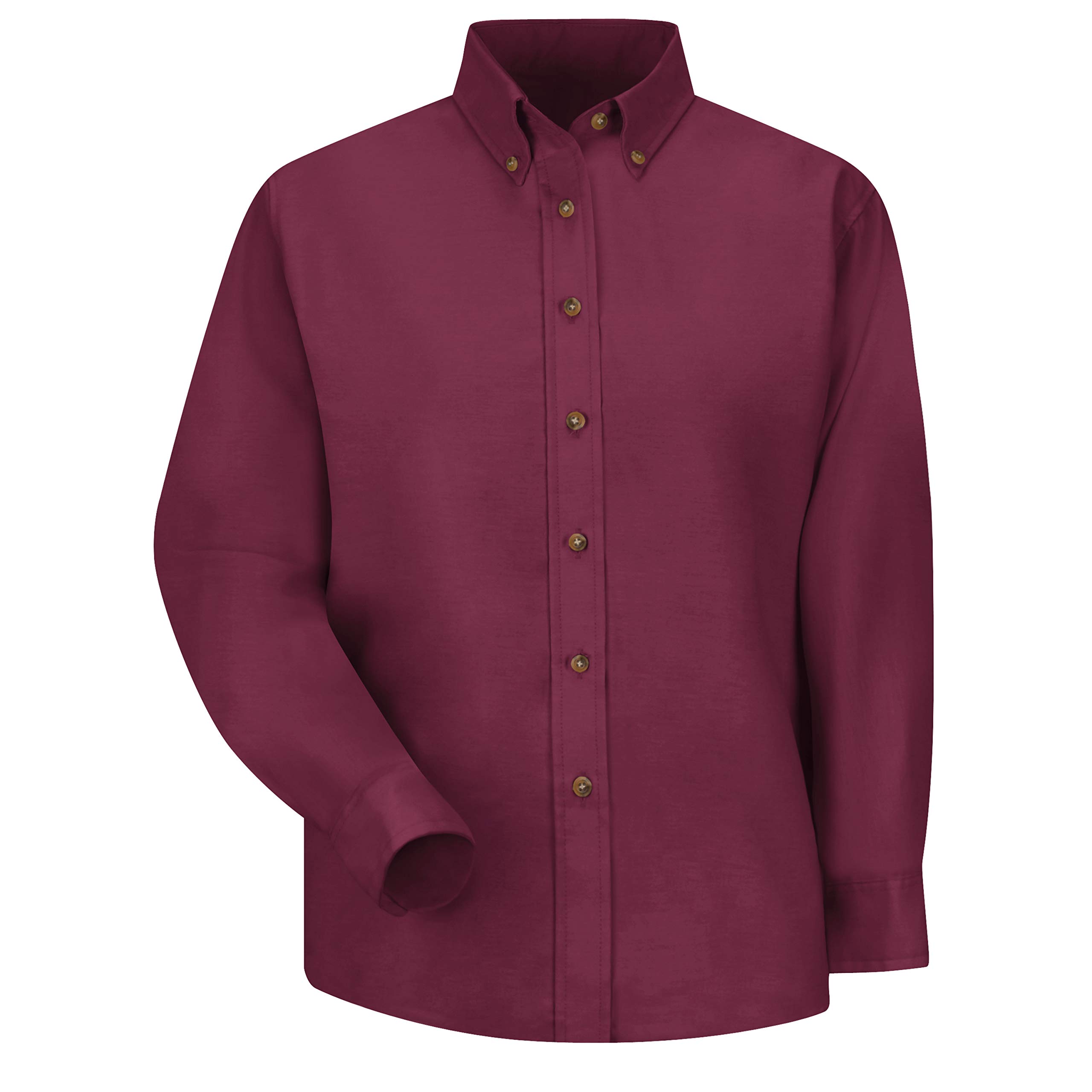 Red Kap Women's Poplin Dress Shirt - Professional Office Wear & Business Casual Attire for Women | Comfortable & Stylish Work Blouse for Corporate, Interviews & Formal Events