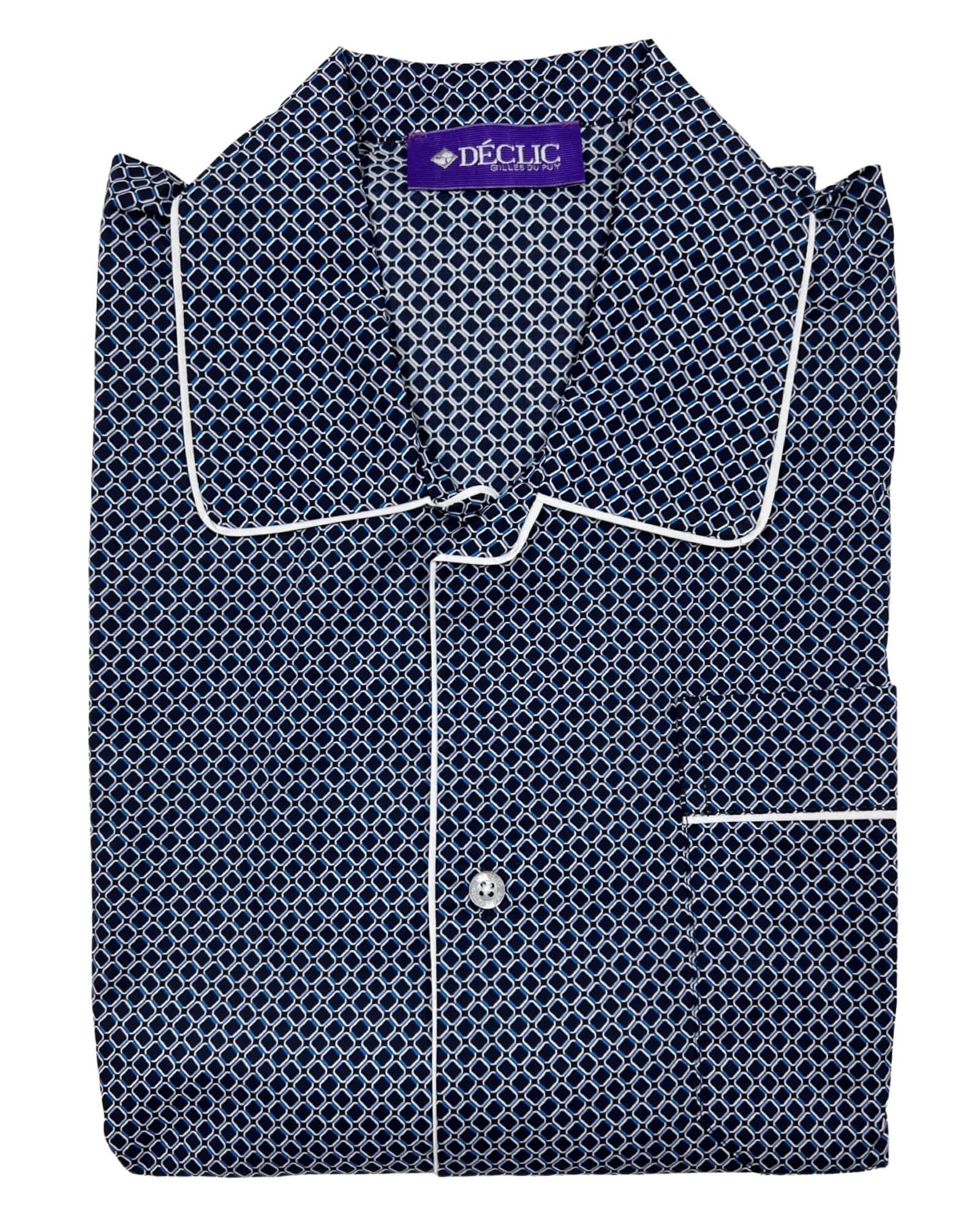 DÉCLIC Linx Pattern Pajamas Set for Women - Soft & Comfortable Sleepwear for Nighttime Relaxation - Perfect for Lounging, Bedtime, and Cozy Evenings at Home