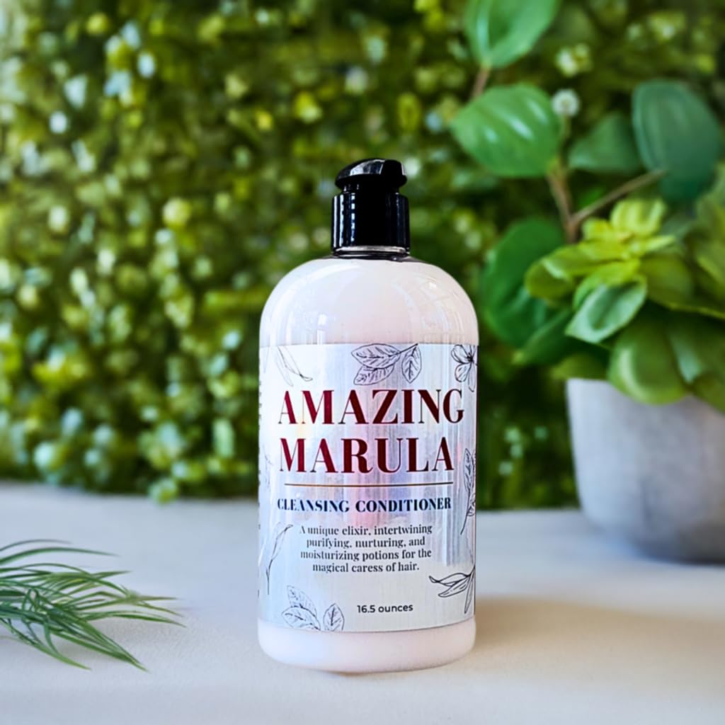 Marula Cleansing Conditioner for Damaged & Color-Treated Hair - Sulfate-Free, Moisturizing Hair Treatment (16.5 oz) | Gentle Cleansing & Deep Conditioning for Dry, Frizzy Hair - Perfect for Daily Use & Salon-Quality Results