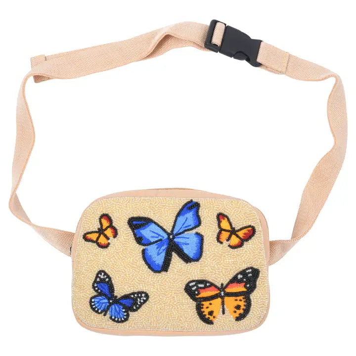 Handmade Beaded Belt Bag for Women - Stylish Crossbody Waist Pack with Adjustable Strap - Perfect for Festivals, Travel, and Everyday Use
