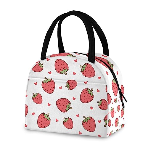 Cartoon Strawberry and Heart-handle