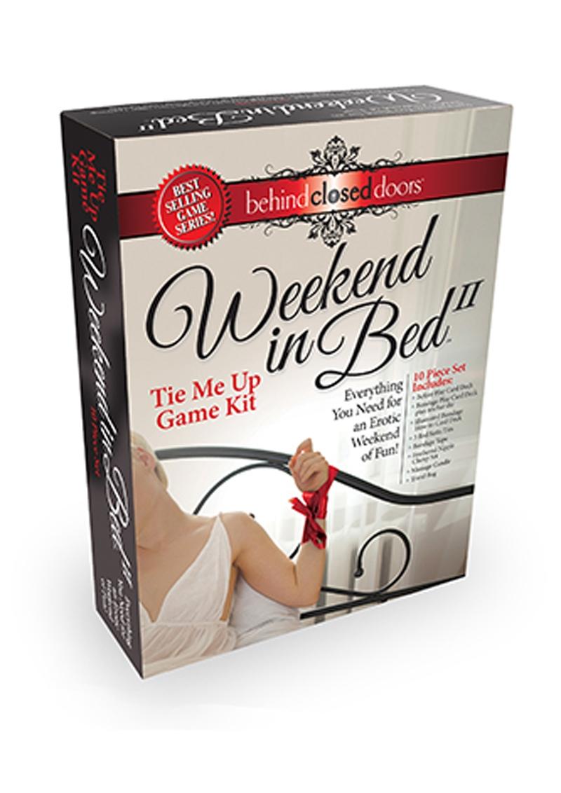 Behind Closed Doors Weekend in Bed II Tie Me Up Edition Bondage Play Kit - Sensual Bondage Set for Couples, Spice Up Your Bedroom with Restraints & Accessories - Perfect for Romantic Nights & Adult Playtime