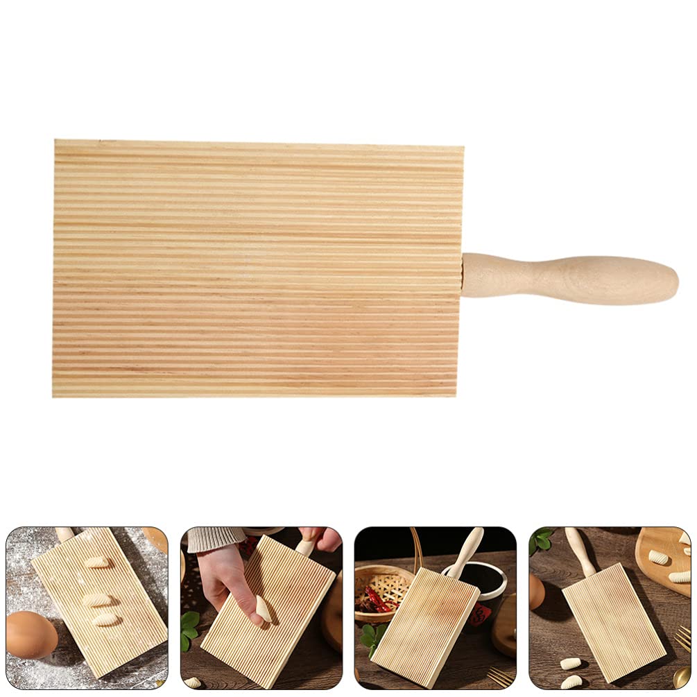 Premium Wooden Gnocchi Board & Pasta Maker - Handcrafted Kitchen Tool for Homemade Gnocchi, Spaghetti & Pasta | Perfect for Italian Cooking, DIY Pasta Night & Gourmet Food Preparation