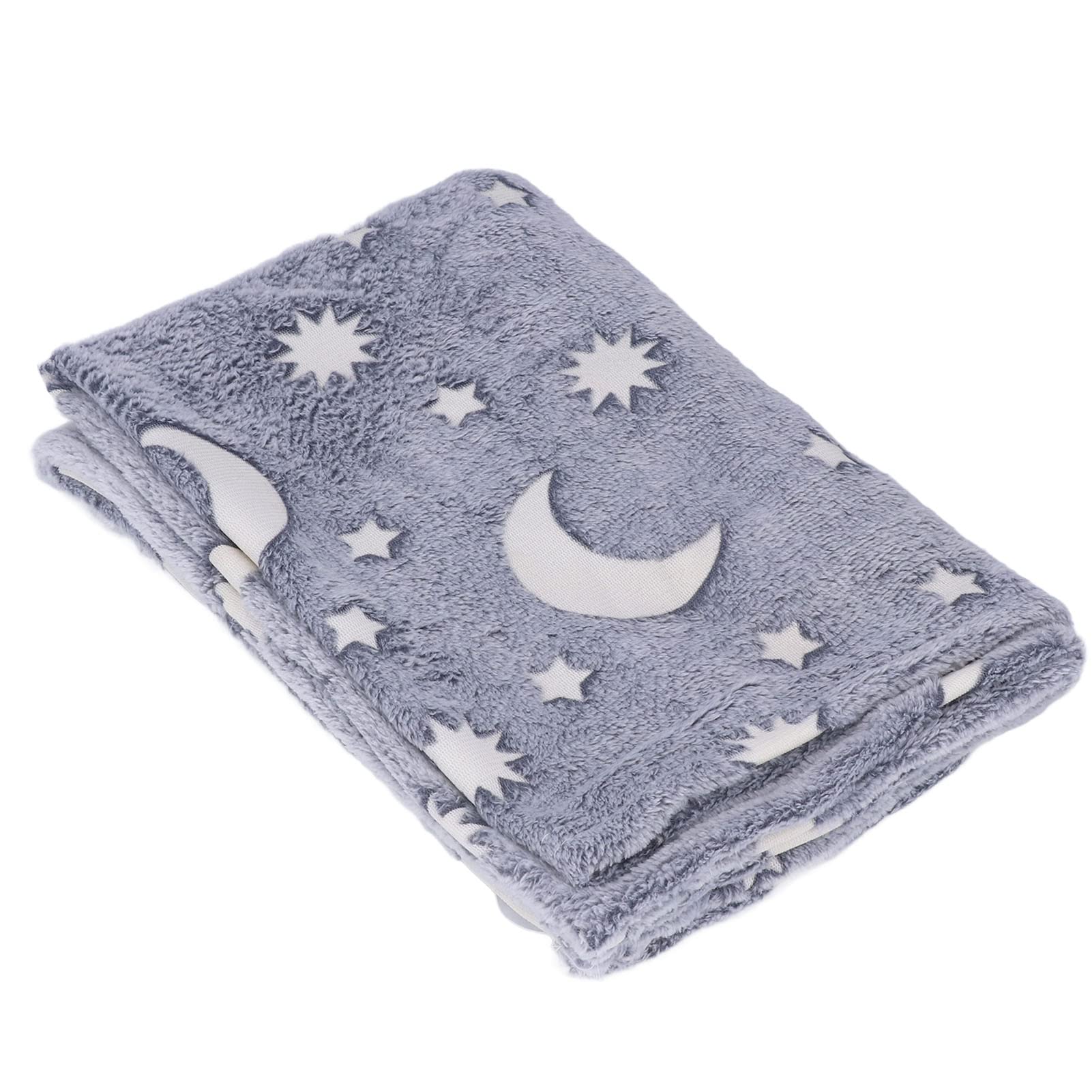 Glow in The Dark Blanket - Double Sided Flannel Star Moon Luminous Blanket for Kids & Adults | Soft & Cozy for Bedroom, Camping, Movie Nights (#3)
