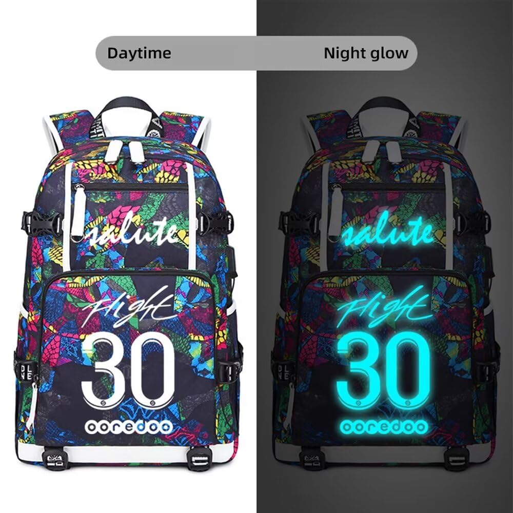**Messi Number 10 Luminous Multifunctional Backpack – Soccer Travel Bag for Men & Women, School & Sports Use – Perfect for Fans, Students & Travel**